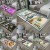 Barevná Kreativní Kobercová Rohožka s Potiskem Dolarových Peněz Velká Plocha Ložnice Vstup Protiskluzová Odolná proti Skvrnám Domácí Dekorace