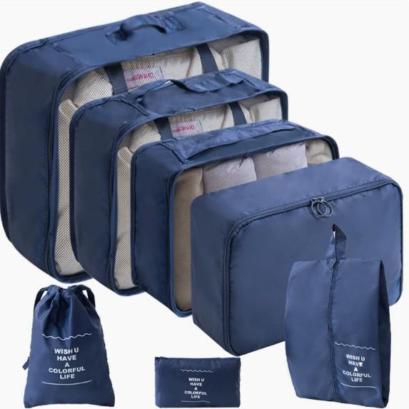 8-Piece Travel Clothing Storage Bag Set