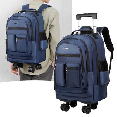 Multifunctional Large-Capacity Travel Backpack with Detachable Wheels