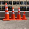 Reflektierender 70cm PVC-Gummi-Verkehrskegel