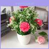 Artificial Hydrangea Plant With Plastic And Silk Flowers For Home Decor And Tabletop Display