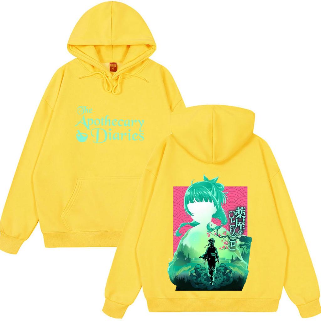 Anime The Apothecary Diaries Print Hoodie Unisex Mode Sweatshirts Langarm Locker Lässig Vintage Übergroß Pullover