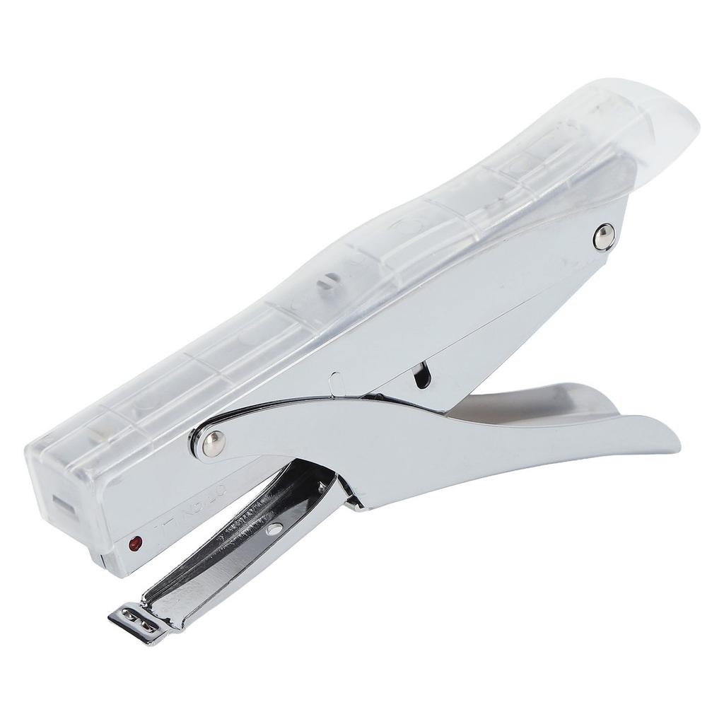 Hand Held Stapler 10 Sheets Capacity Ergonomic Labor Saving Mini Stapler for Binding Documents Transparent