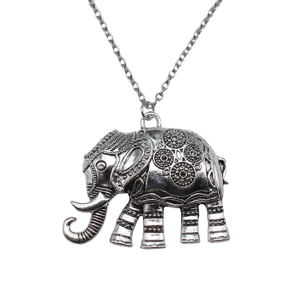 45cm Or 70cm Long Chain Necklace Elephant Kids' Jewelry Materials QN026