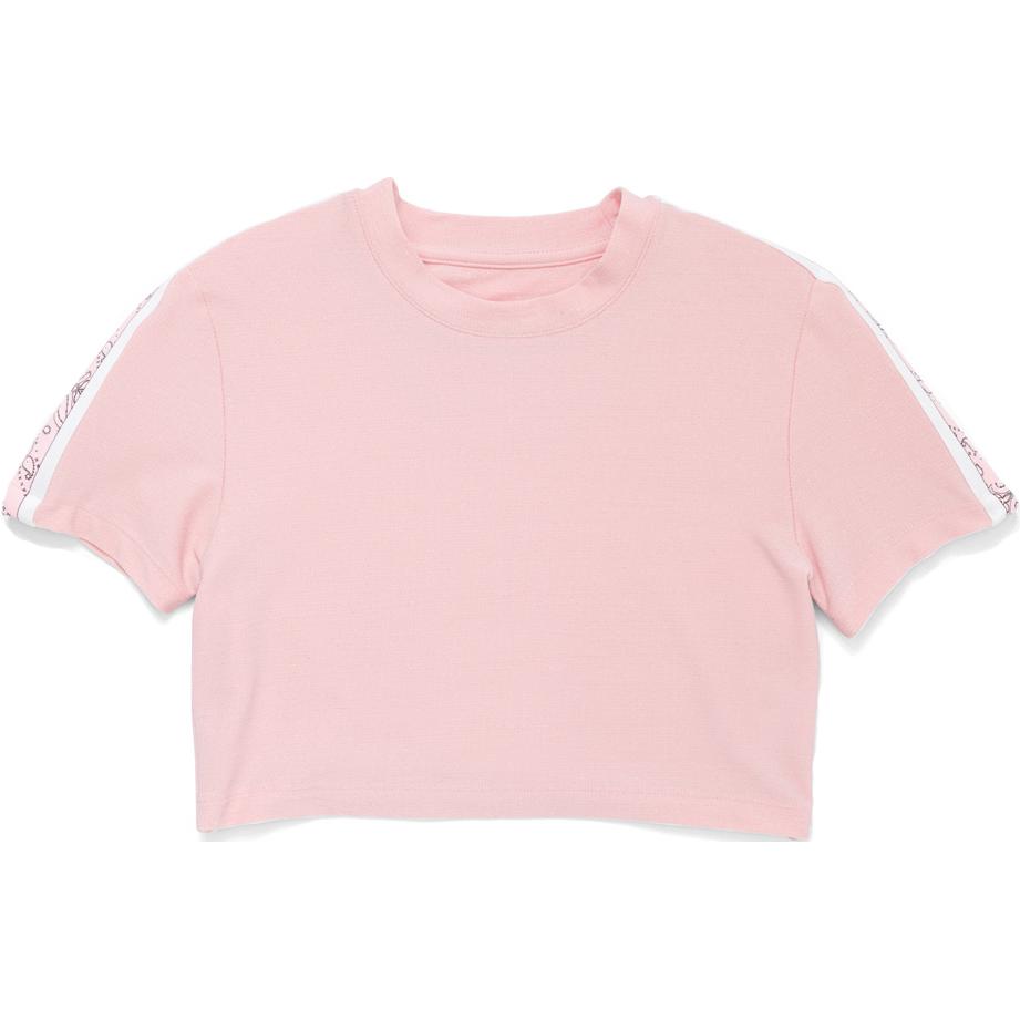 Converse T Shirts Women s Pink Crew Neck Moderate 10008671-A02 L
