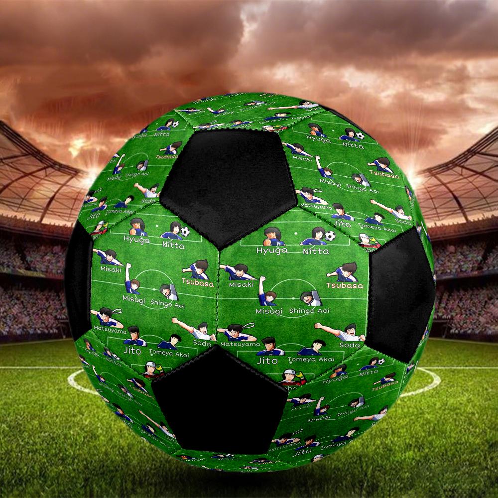 Soccer Ball Colorful Machine Stitched PVC Size 5 Team Training Competition Ready Durable High-Bounce Cool Sports Gift