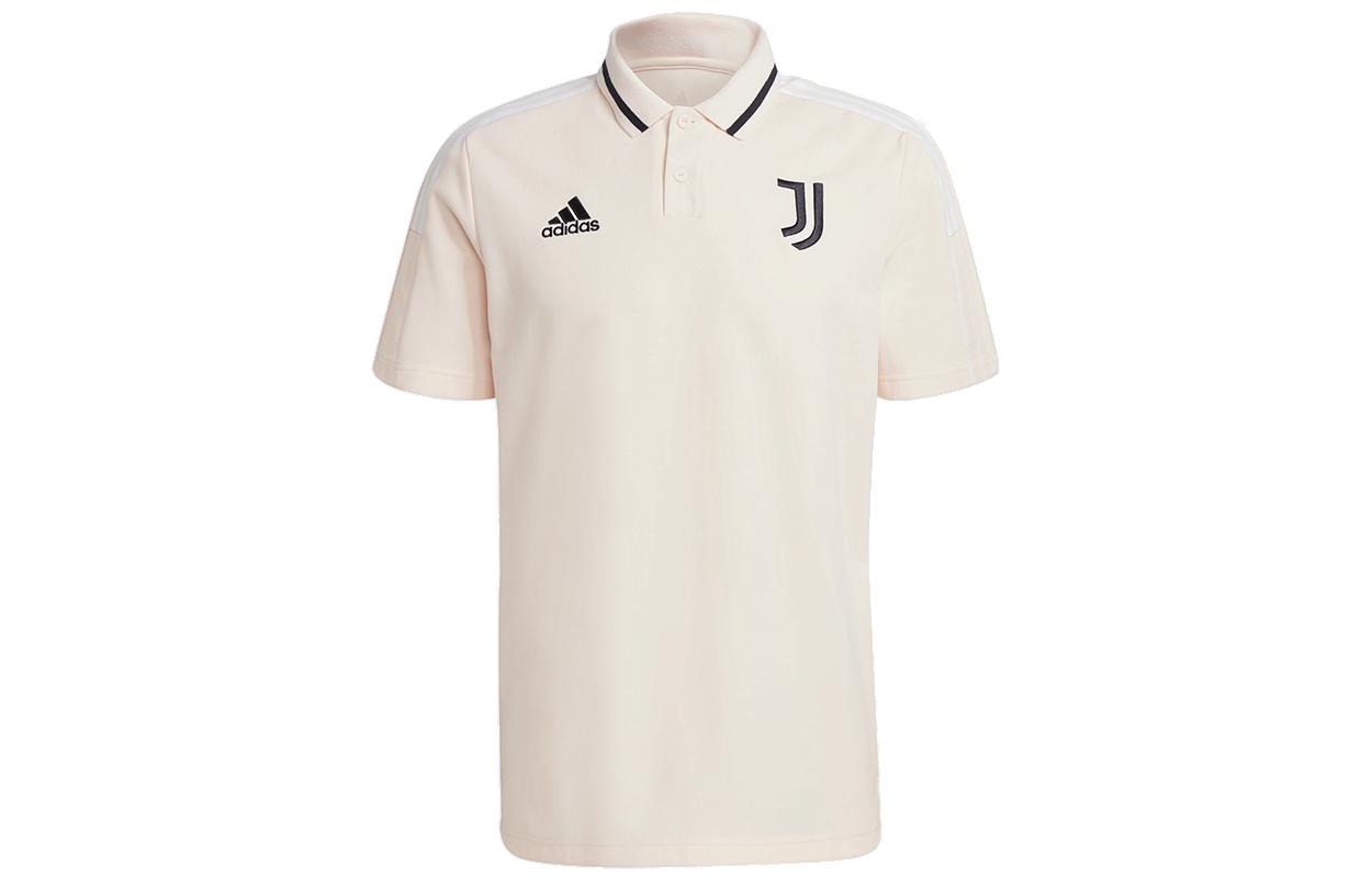 Adidas Polo Shirts Men s Pink Polo Collar Moderate Straight Fit GK8609 XS