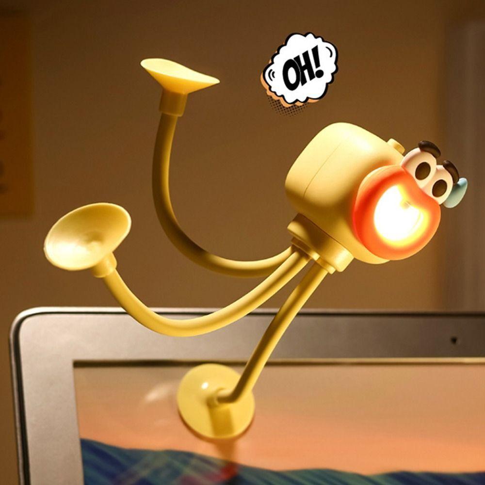 Creative Octopus Shape Night Light Cartoon Desk Decor Lamp Cute Foldable Table Lamp  Bedroom