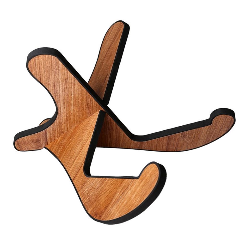 Miwayer Guitar Stand Wood Thickened Universal, with 0.12 Inch Soft Leather Ddge, Used for Acoustic, Classical Guitar, Bass