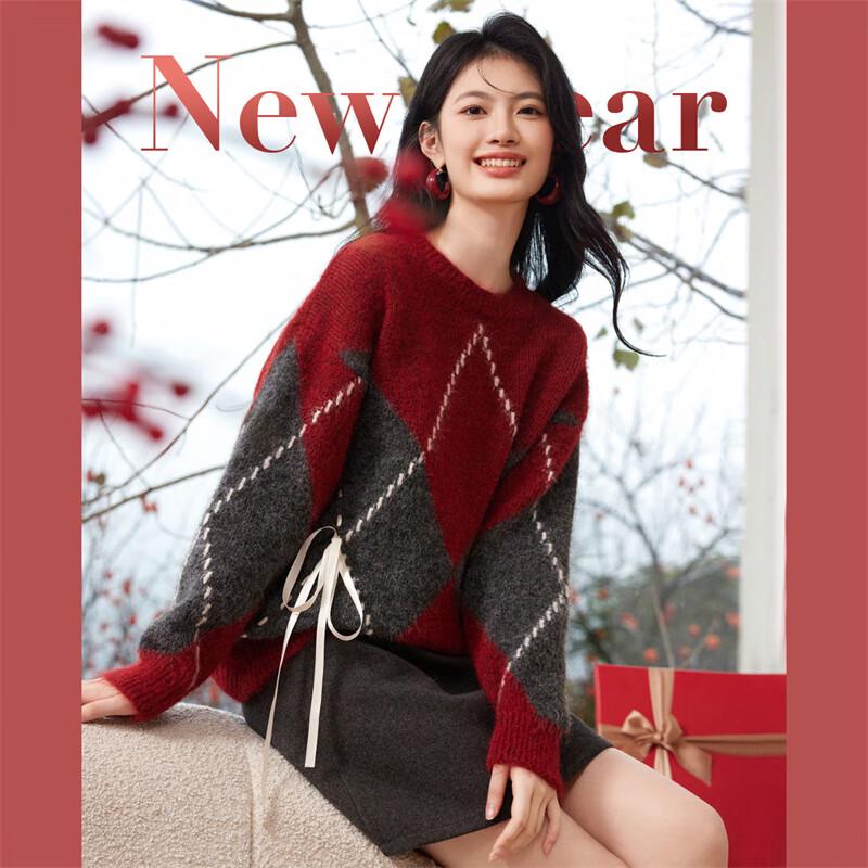 

Свитер контрастной вязки в стиле Fair Isle L