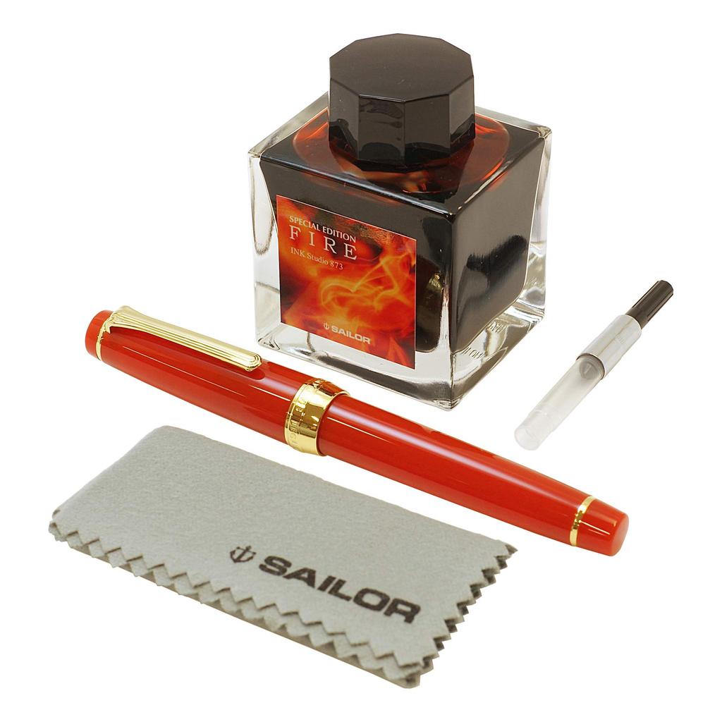 Fountain Pen Limited Professional Gear Gold Fire Original Ink 10330127 [F/Fine]