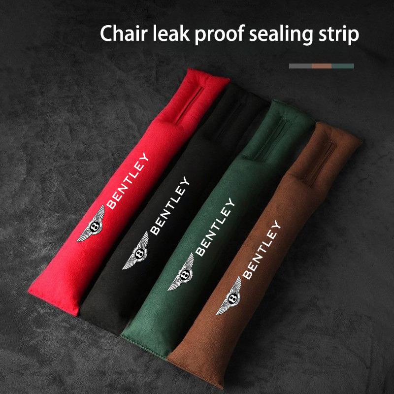 Suede Cotton Car Seat Gap Filling Side Seam Plugs Leak-proof Strips For New Bentley Flying Spur Continental GT Bentayga Mulsanne