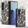 Leopard Print Case For Samsung Z Fold 8 Ultra 7 6 5 Luxury Leather Skin Hard Folding Phone Cover For Galaxy Z Fold8 Fold7 Fold6
