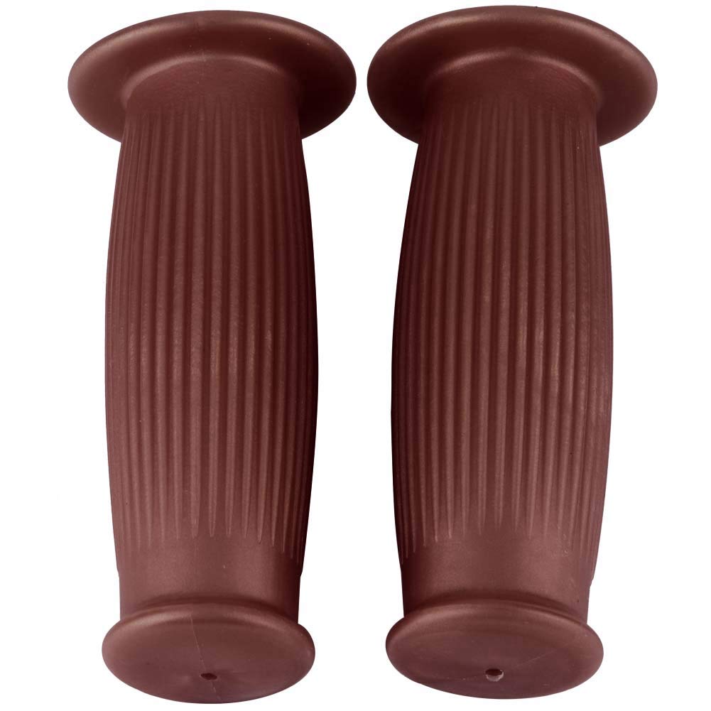 KIMISS 1 Pair 1in/25mm Universal Handlebar Grips, Left & Right Comfortable Motorcycle Vintage Style