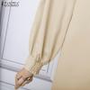 ZANZEA Women Turn Down Collar Loose Long Sleeve Button Blouse