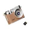 Retro Mini Digital Camera Small Body 1080P Video Recording Supports 16GB 32GB Card Expansion