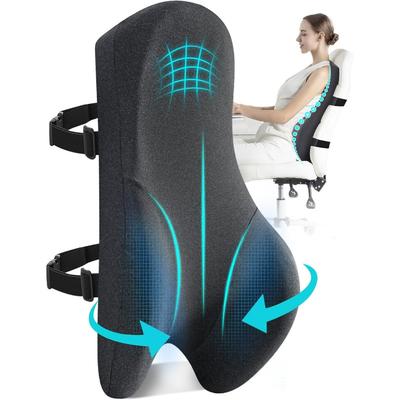 Long Back Support Pillow for Caravans Recliner Sitting, Memory Foam Cushion for Car Seat Office Chair, Desk Chair, Gaming Chair