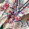 Palace Floral Maxi Dress Women Summer Holiday Chiffon Long Dresses Shirt 2026 Spring Long Sleeve Single Breasted Party Dress