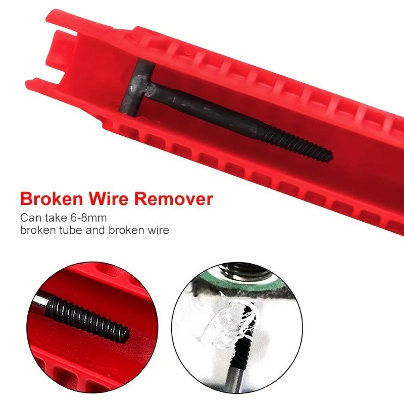 8 IN 1 Sink Faucet Wrench Plumbing Repair Tool Handle Double Head Wrench Spanner Tool Installer Ratchet Wrench Set for Bathroom 5 IN 1