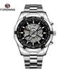 Forsining Chinese Relogio Forsining Montrepourhomme Stainless Steel Bracelet Mechanical Skeleton Automatic Watch Wristwatch Man