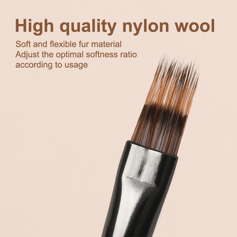 Round Wood Handle Nail Ombre Brush Nail Art Painting Pen Brush Uv Gel Polish Gradient Color Acrylic Nail Drawing Pen