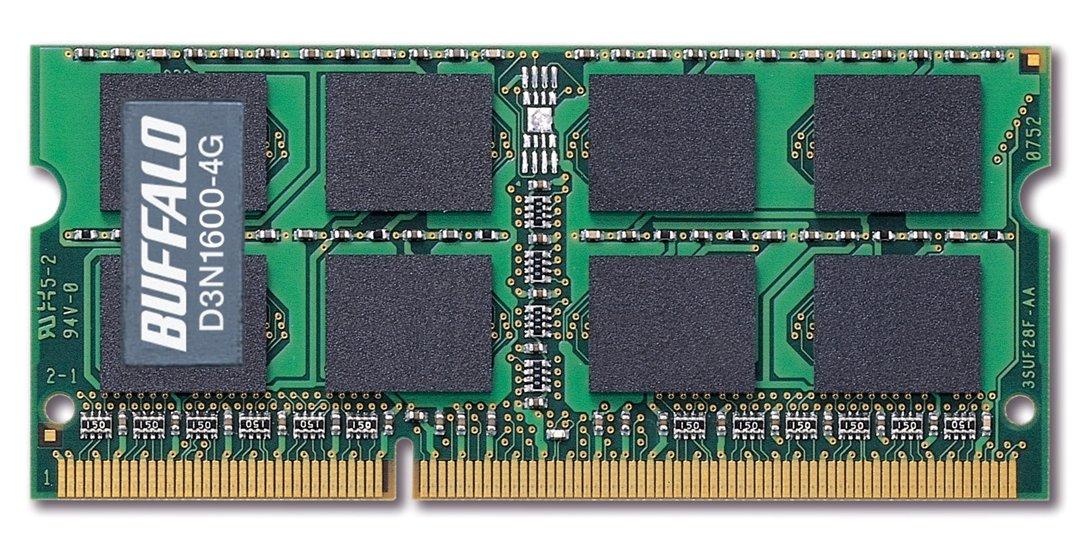 

BUFFALO 204Pin DDR3 SDRAM 4GB PC3-12800 SODIMM D3N1600-4G