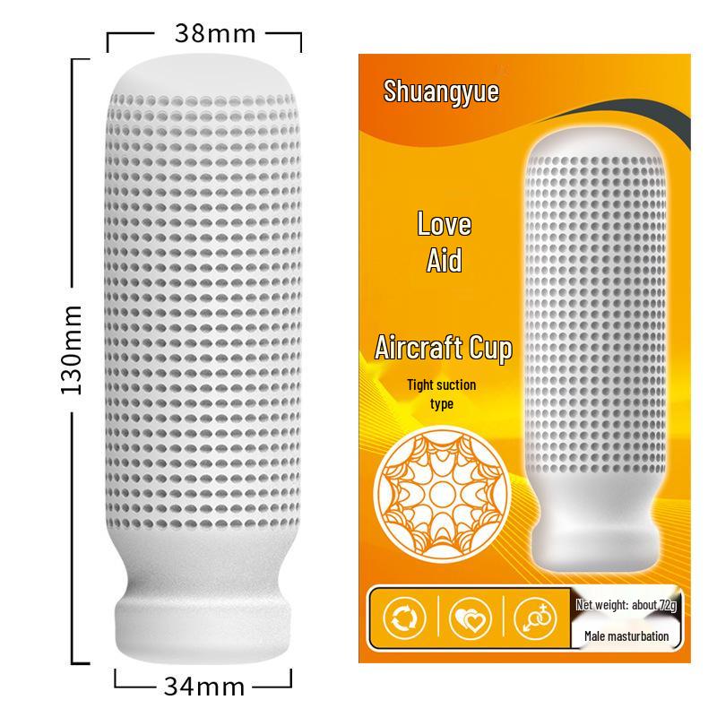 Please Support Airplane Cup - Tight Suction Male Masturbator & Penis Trainer Adult Toy
