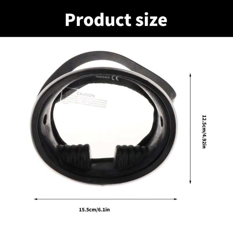 Widely View Freediving Mask Adjustable Clear Panoramic Goggle Tempered Glass Lens Swimming Snorkeling Goggle Enduring