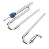 Inflow and Outflow Pipe Set Stainless Steel 360 Deg Rotation Remove Oil Film Long Lasting Use for Aq