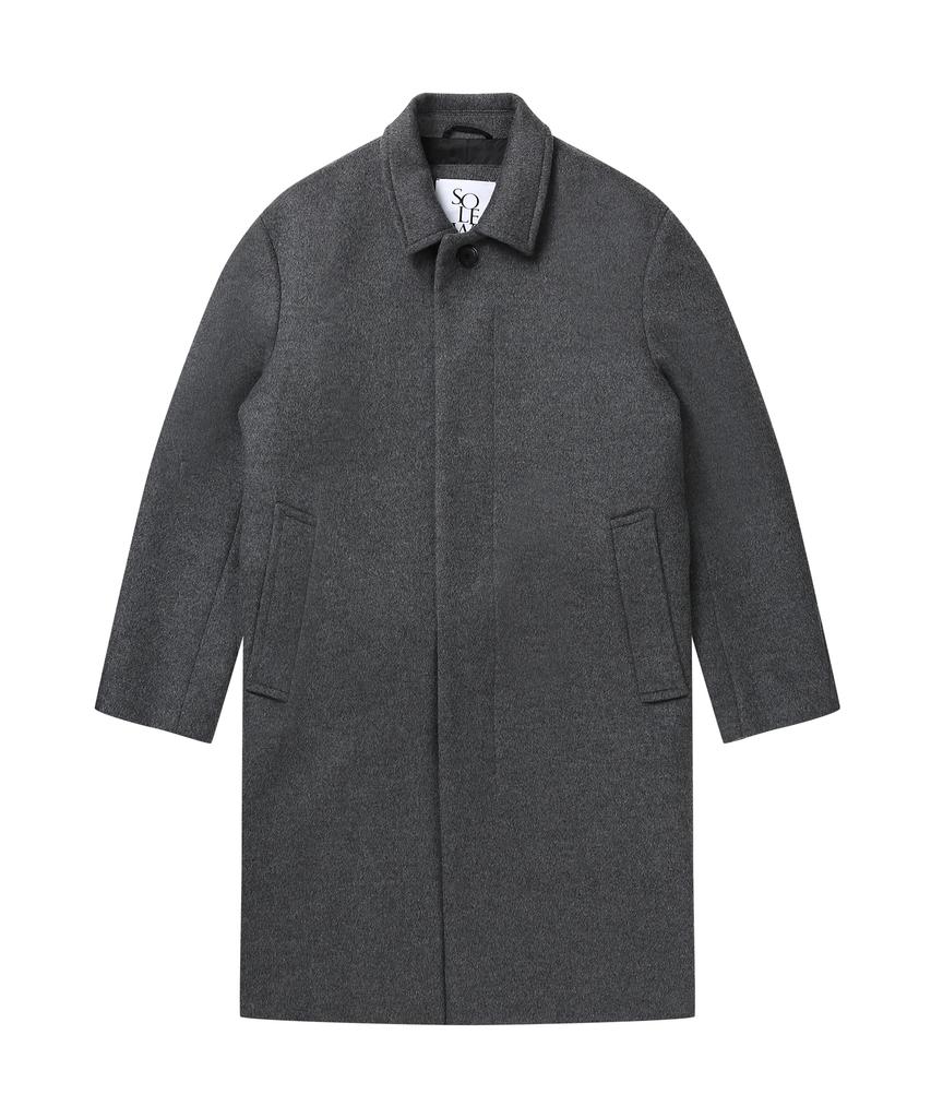 Solew Balmacaan Coat_Grey