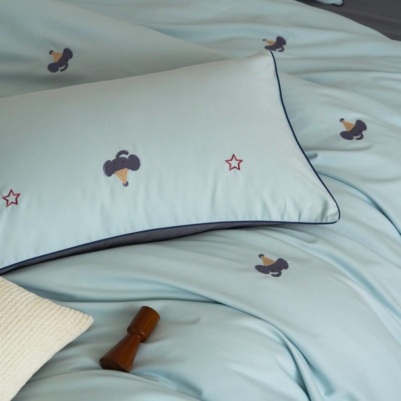 2026 100% Cotton Brushed Kids Embroidered Bedding Set