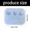 Resin Casting Mold for Mini Drink Cup Charm, Silicone Multi Cavity Mold with 3 Cup Shapes and Small Detail Pieces for DIY Crafts and Display