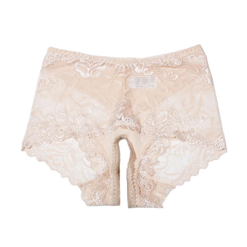 Japanese Open-crotch Underwear Free Lace Perspective Women's Taste Temptation Hollow Briefs Large Size Spot