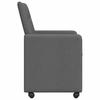 Dining Chairs with Casters 2 pcs Dark Grey 58 x 65 x 94 cm