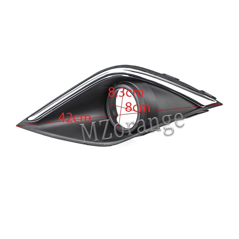 Fog Light Covers for Mitsubishi Outlander 2015 2016 2017 2018 Fog Lamp Chrome Bezel Foglight Hoods Grille Frame Car Accessories