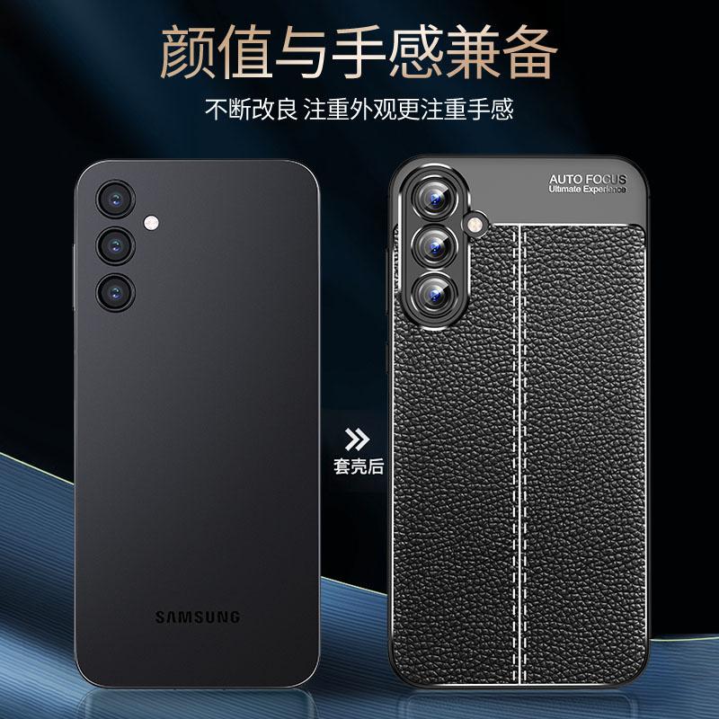 For Samsung A55 Case Cover Samsung A55 5G Capas New Phone Bumper Back Shockproof TPU Soft Leather For Fundas Samsung Galaxy A55