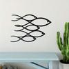 Metal Wall Art School of Fish Ocean Pattern Home Decor Living Room Bedroom Kids Room Wall Sculpture