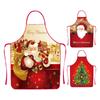 Christmas Aprons Christmas Tree Santa Claus Dress-Up Decorative ApronsWaterproof and Oil-Proof for Festive Cooking Holiday Decor