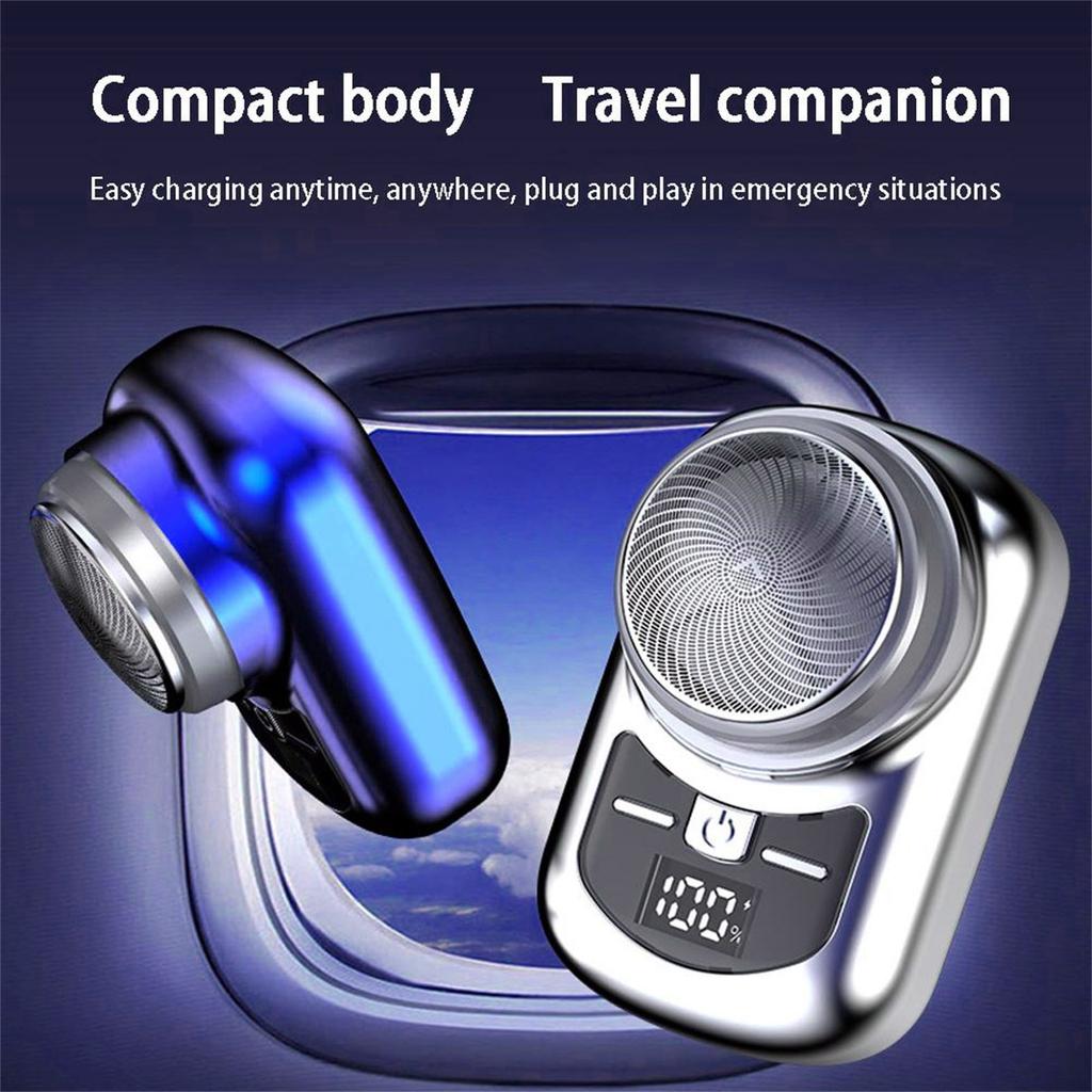 Washable Electronic Razors Mini Electric Travel Shaver For Men Pocket Men Rechargeable Cordless Shaving Face BeardsRazor