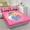Princess Series Snow White, Printed 2/3Pcs Fitted Sheet Bedding Set  With Pillowcase Suitable For Children And Adults Comforte