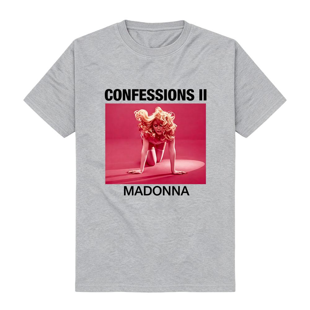 MADONNAA CONFESSIONS II PRIDE TEE O-neck Short Sleeve Cotton Female T-shirt Casual Summer Unisex Streetwear Graphic Print Merch