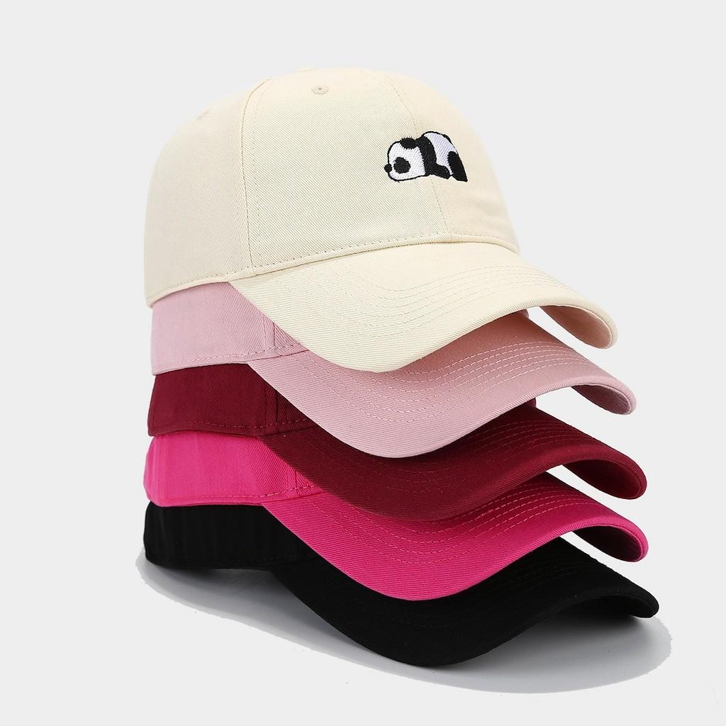 Summer Panda Cartoon Baseball Cap For Women Casual Sun Block Breathable Cotton