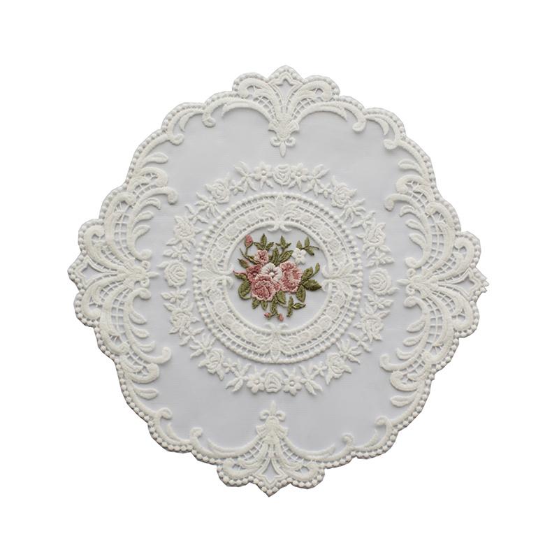 1ks Jídelní stůl Květinová výšivka Řemeslné prostírání Krajka v evropském stylu Izolační podložka pod talíř Podložky pod podložky proti opaření