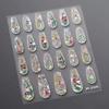 1 PCS 5D Glitter Light Pink Begonia Flower Nail Art Sticker Exquisite Design High Quality Decorative Decal Nail Sticker