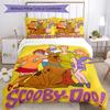 3-delt Scooby-Doo sengetøysett Dynetrekk med lukkemekanisme Inkluderer 1 dynetrekk og 2 putevar, Mykt og komfortabelt for alle årstider.