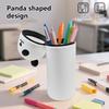 Kreatives hochwertiges Cartoon Panda Federmäppchen Silikon Tierform Stifttasche Faltbar mit Reißverschluss Schreibwaren Aufbewahrungstasche