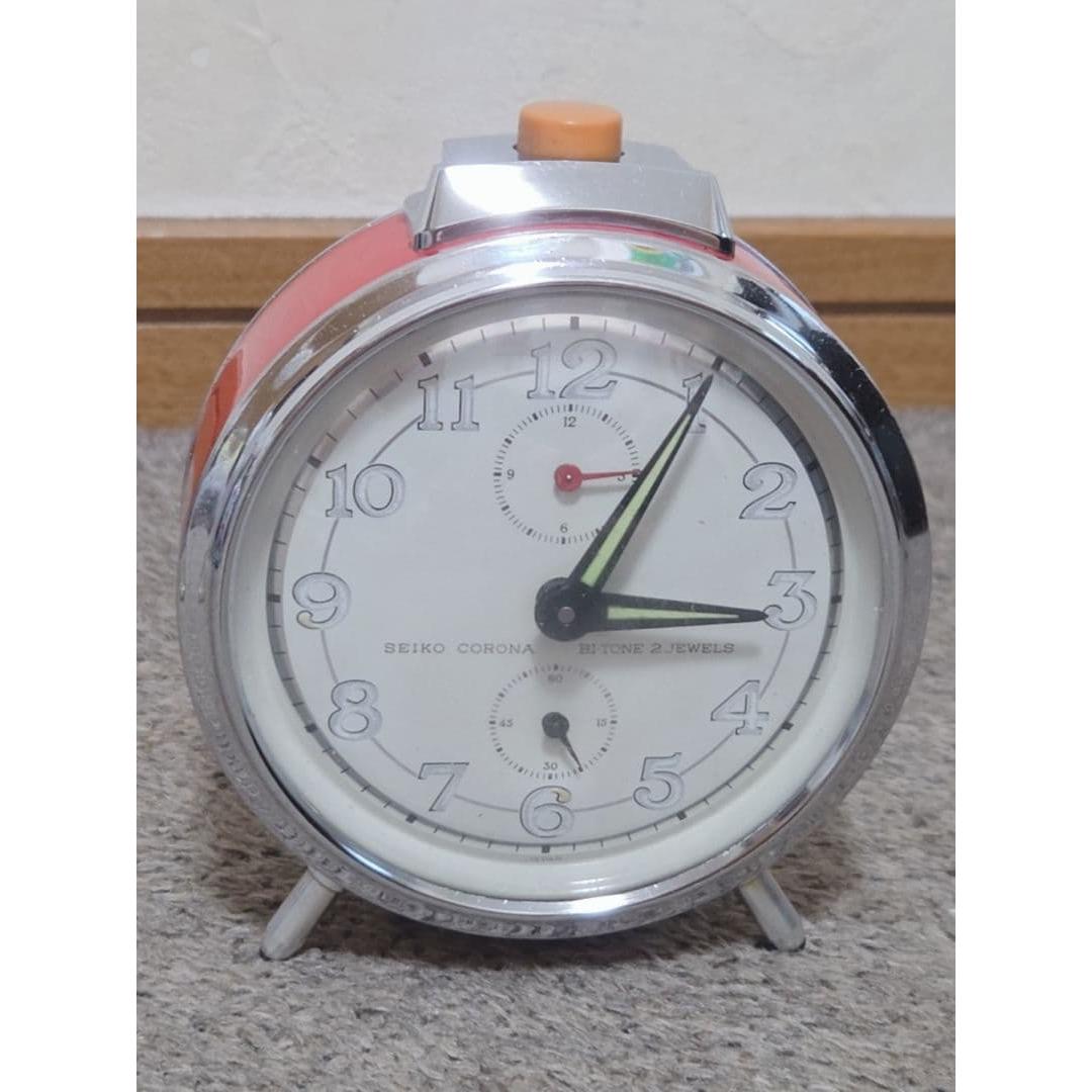 Used Showa retro alarm clock SEIKO hand-wound vintage vintage original