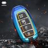 Alloy Car Key Cover For Hyundai N Line Verna Solaris Elantra Azera Kona Encino Grandeur Azera Palisade I30 Ix35 Accent Santa Fe