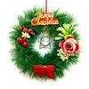 Designový vánoční věnec/nástěnná dekorace/dekorace na vánoční večírek/vánoční dekorace pro domov/dárky/věnec -(Zelená, 6 palců)