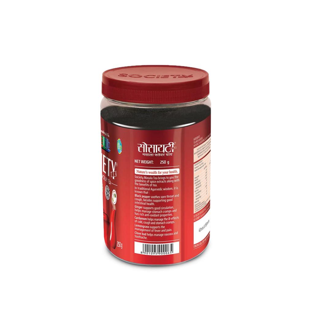 Society Masala Te 250 g Förpackning om 1 – Aromatiskt indiskt kryddat te för dagligt njutande och smakrika stunder